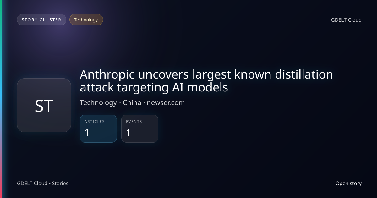 Anthropic uncovers largest known distillation attack targeting AI ...