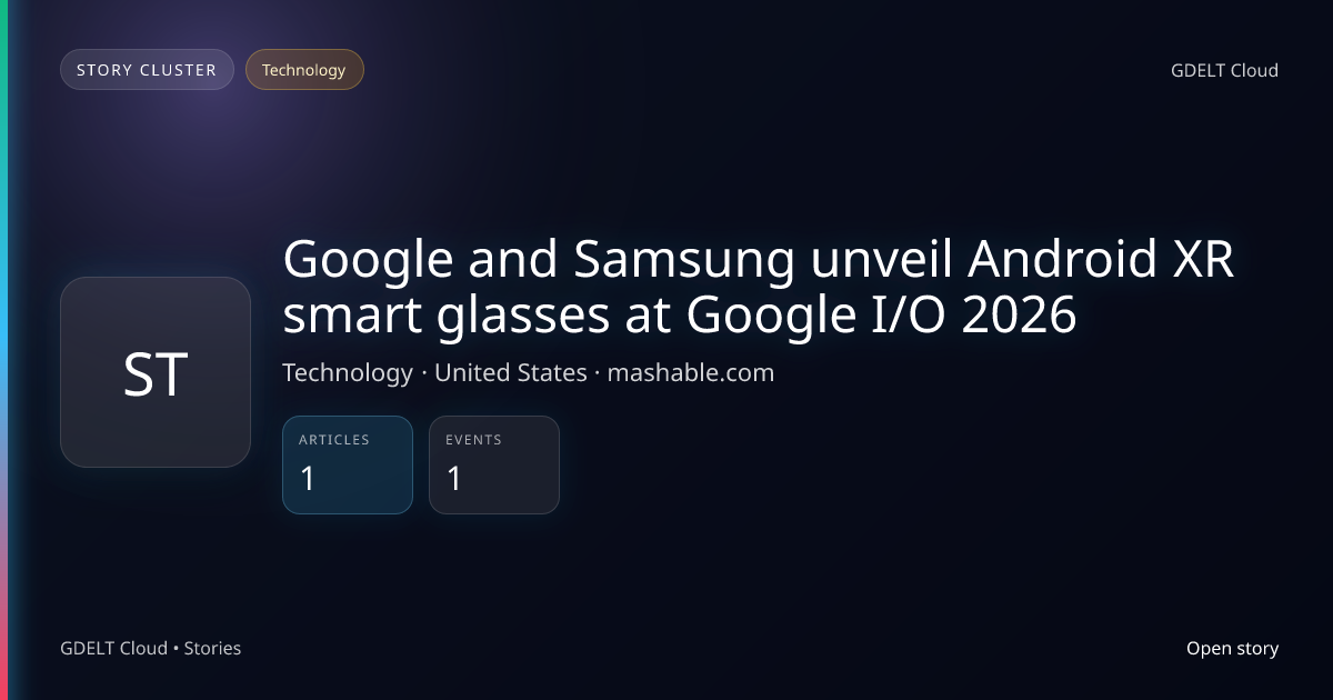 Google and Samsung unveil Android XR smart glasses at Google I/O 2026 ...