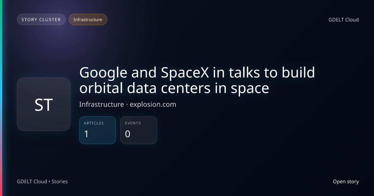 Google and SpaceX in talks to build orbital data centers in space ...