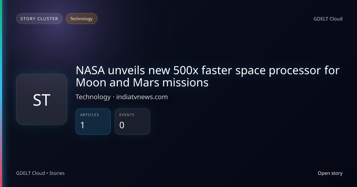 NASA unveils new 500x faster space processor for Moon and Mars missions ...